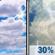 Friday: A 30 percent chance of showers and thunderstorms after 1pm. Mostly cloudy, with a high near 83. South wind around 15 mph, with gusts as high as 30 mph. Friday: A 30 percent chance of showers and thunderstorms after 1pm. Mostly cloudy, with a high near 83. South wind around 15 mph, with gusts as high as 30 mph.