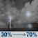 Wednesday Night: A chance of showers and thunderstorms before 4am, then showers and thunderstorms likely. Mostly cloudy. Low around 75, with temperatures rising to around 77 overnight. Heat index values as high as 97. South southeast wind around 15 mph, with gusts as high as 30 mph. Chance of precipitation is 70%. New rainfall amounts between a quarter and half of an inch possible. Wednesday Night: Chance Showers And Thunderstorms