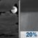Tonight: A 20 percent chance of showers after 4am.  Increasing clouds, with a low around 72. East northeast wind 5 to 10 mph. 