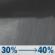 Friday Night: A chance of rain showers. Cloudy, with a low around 59. East southeast wind around 5 mph. Chance of precipitation is 40%. Friday Night: Chance Rain Showers