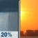 Tuesday: Slight Chance Rain Showers then Sunny