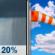 Friday: Slight Chance Rain Showers then Mostly Sunny