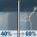 Wednesday: A chance of rain showers between 7am and 1pm, then showers and thunderstorms likely. Mostly cloudy, with a high near 91. South wind 15 to 20 mph, with gusts as high as 35 mph. Chance of precipitation is 60%. Wednesday: Showers And Thunderstorms Likely