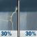 Tuesday: A 30 percent chance of showers and thunderstorms, mainly before 1pm. Mostly cloudy, with a high near 68. South southeast wind 5 to 10 mph, with gusts as high as 20 mph. Tuesday: A 30 percent chance of showers and thunderstorms, mainly before 1pm. Mostly cloudy, with a high near 68. South southeast wind 5 to 10 mph, with gusts as high as 20 mph.