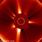 Latest LASCO C2 image of the Sun