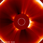 Latest LASCO C2 image of the Sun