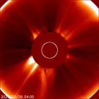 Latest LASCO C2 image of the Sun