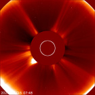 Latest LASCO C2 image of the Sun