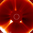 Latest LASCO C2 image of the Sun