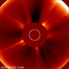 Latest LASCO C2 image of the Sun