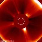Latest LASCO C2 image of the Sun