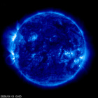Click for time-lapse image of the sun