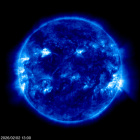 Click for time-lapse image of the sun