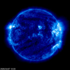 Click for time-lapse image of the sun
