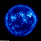 Click for time-lapse image of the sun