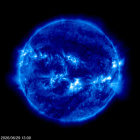 Click for time-lapse image of the sun